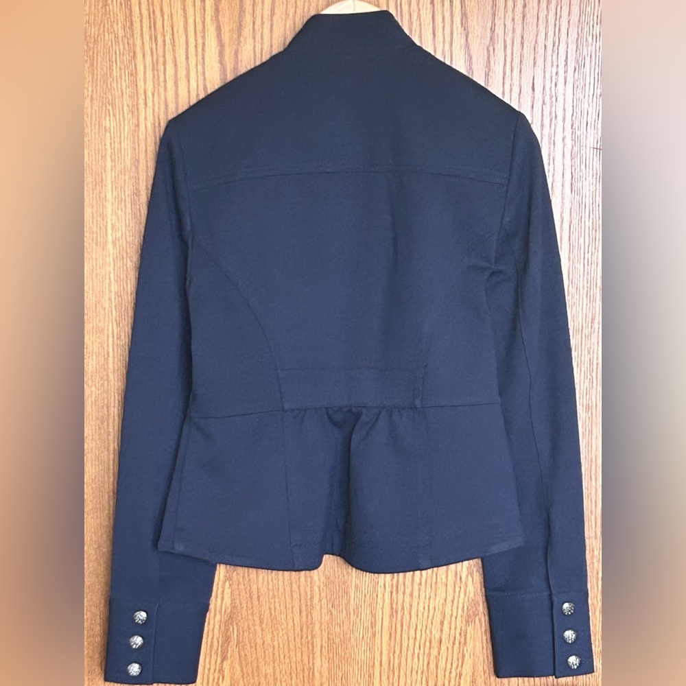 🪖Military Blazer Jacket Petite Twilight INC XS NWT - Picture 3 of 7